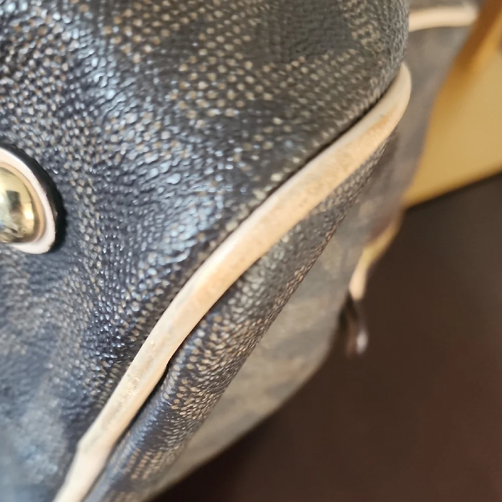 Michael Kors Monogram Brown and Tan Satchel